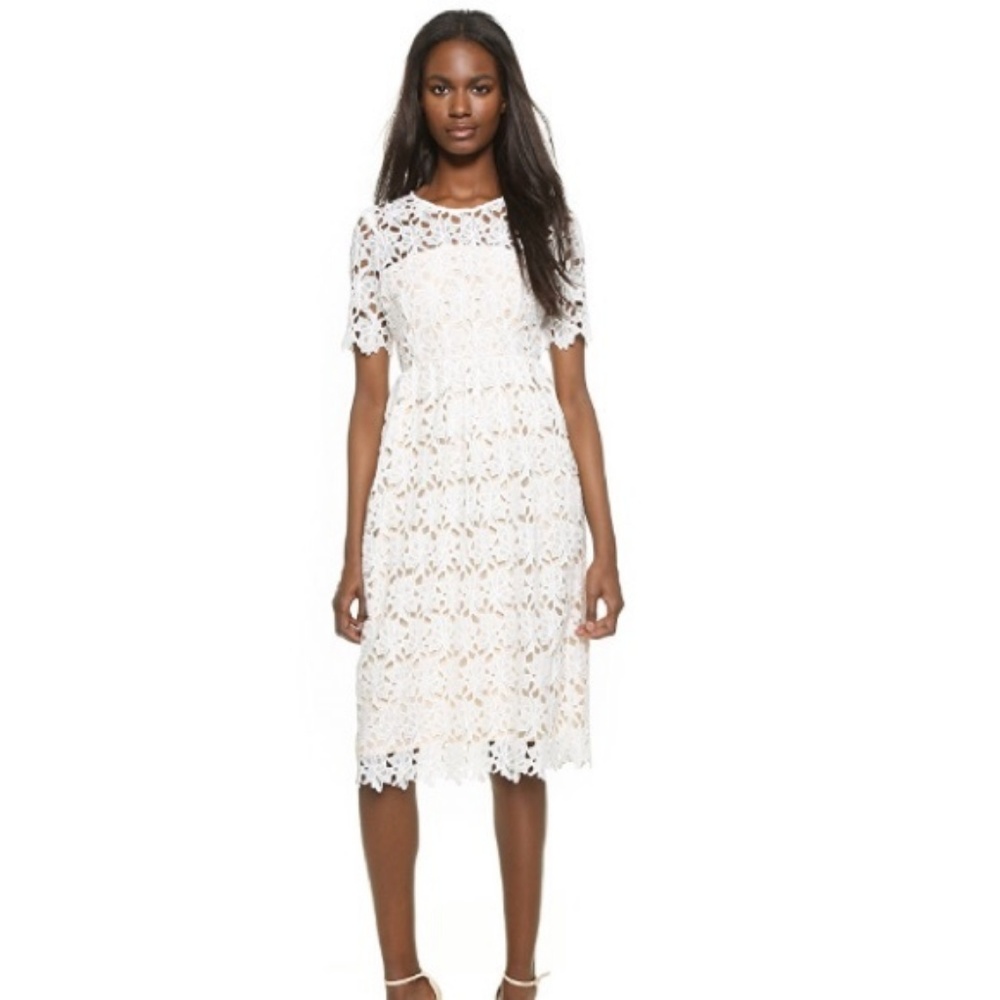 NWT Little White Lies White Lace Dress (XXS)